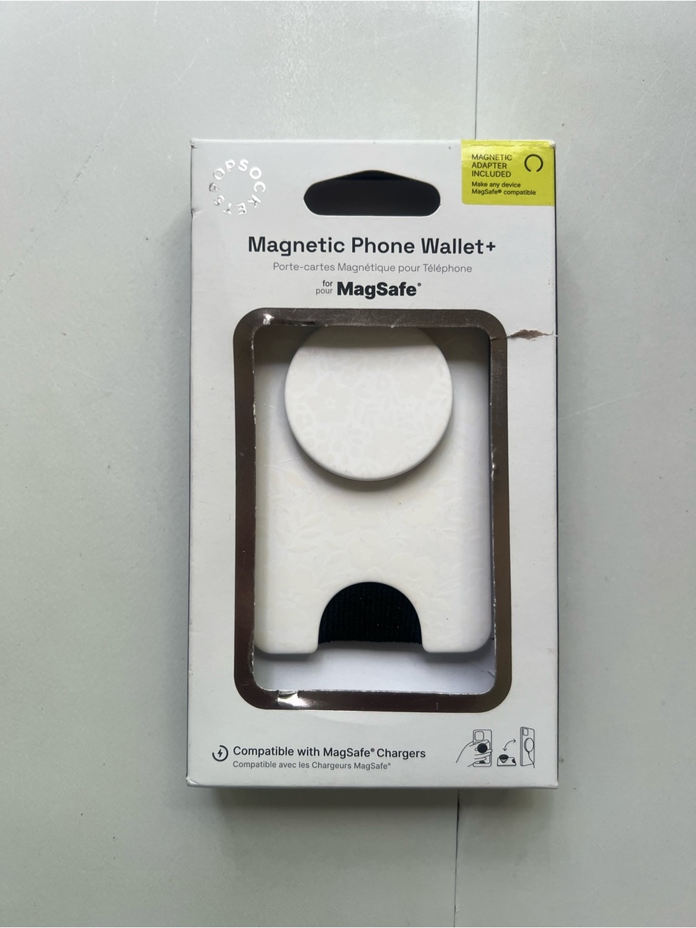 Popsockets Popwallet+ for Magsafe
Round with Adapter Ring Blanc Fresh